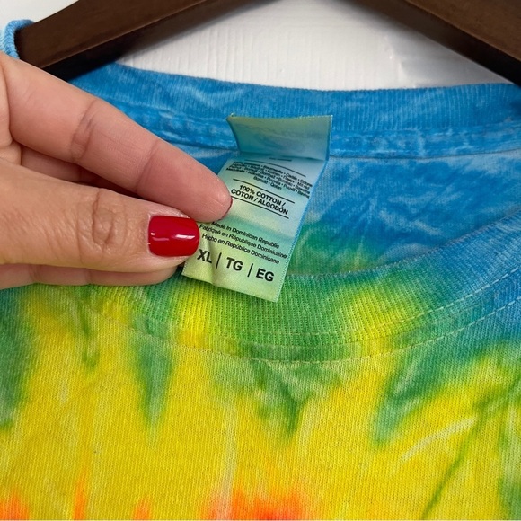 Jamaica Tie-Dye Crop Top XL - Picture 3 of 4